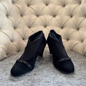 Thierry Rabotin Black Suede Comfort Booties
